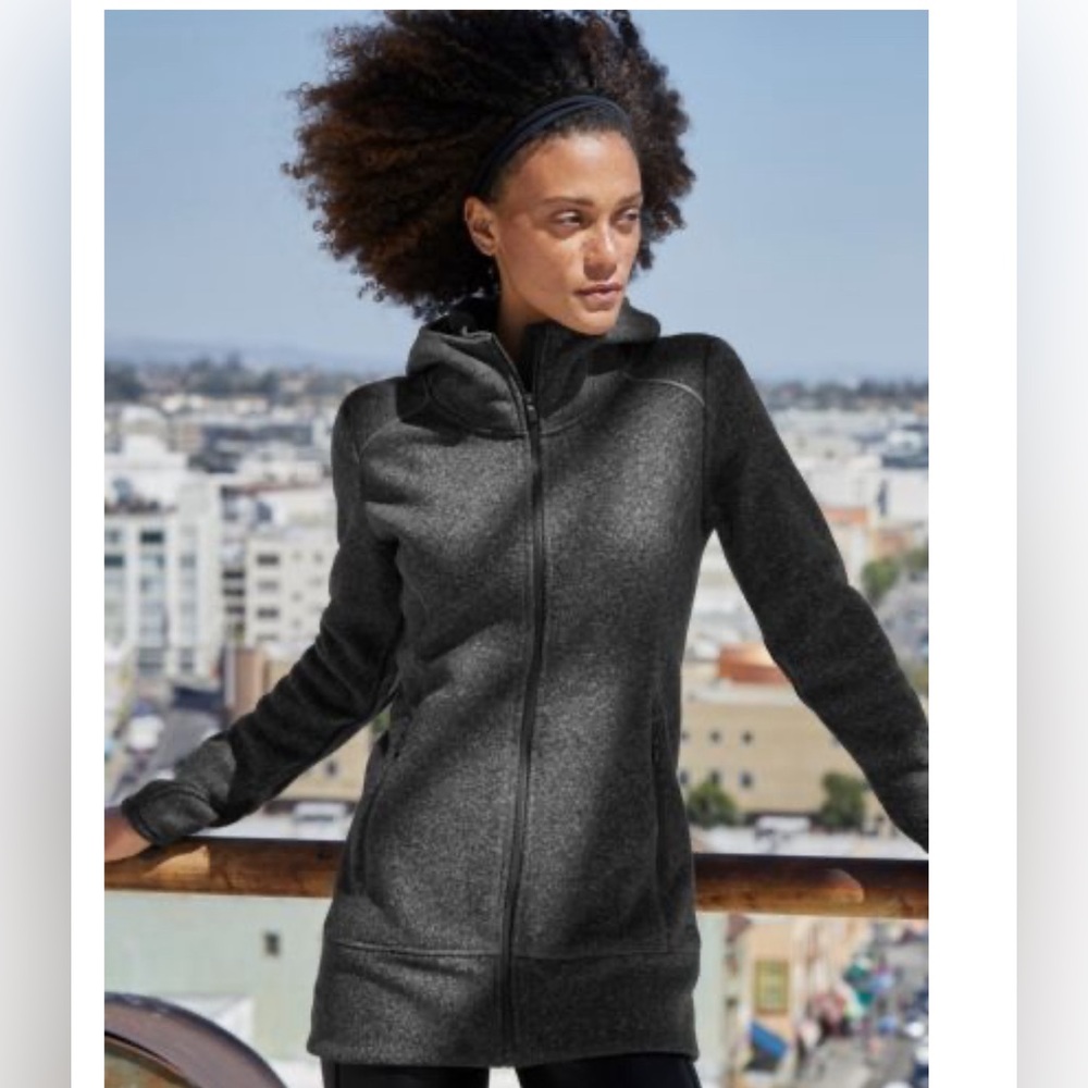 Athleta Stronger Long Hoodie Jacket NWT